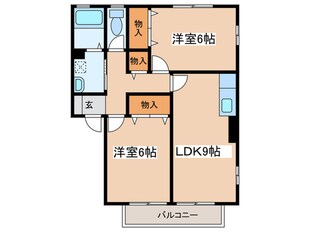 ロワ－ルＢの物件間取画像